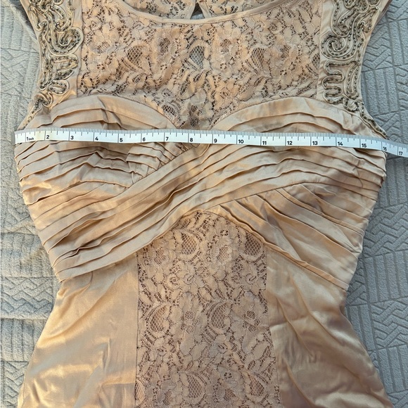 Bebe silk/lace beaded shoulder top - Picture 7 of 7